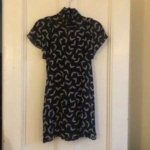 chiffon mini dress